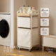 Movable dirty laundry basket with large capacity for easy storage