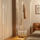 Small space looks big with multifunctional movable coat rack