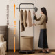 Large-capacity floor-standing clothes rack for small space storage