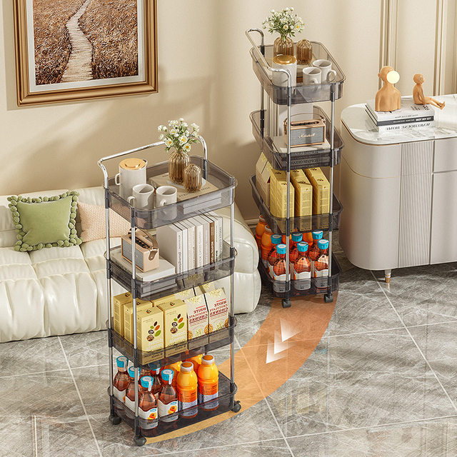 Household small movable rack with wheels