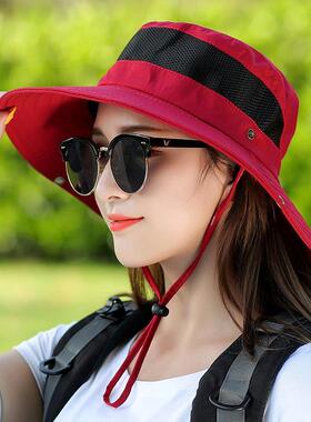 遮阳帽户外休闲女春夏季登山帽