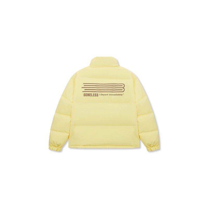 【蔡徐坤同款】BONELESS肌理感立领羽绒服90绒冬季宽松保暖外套