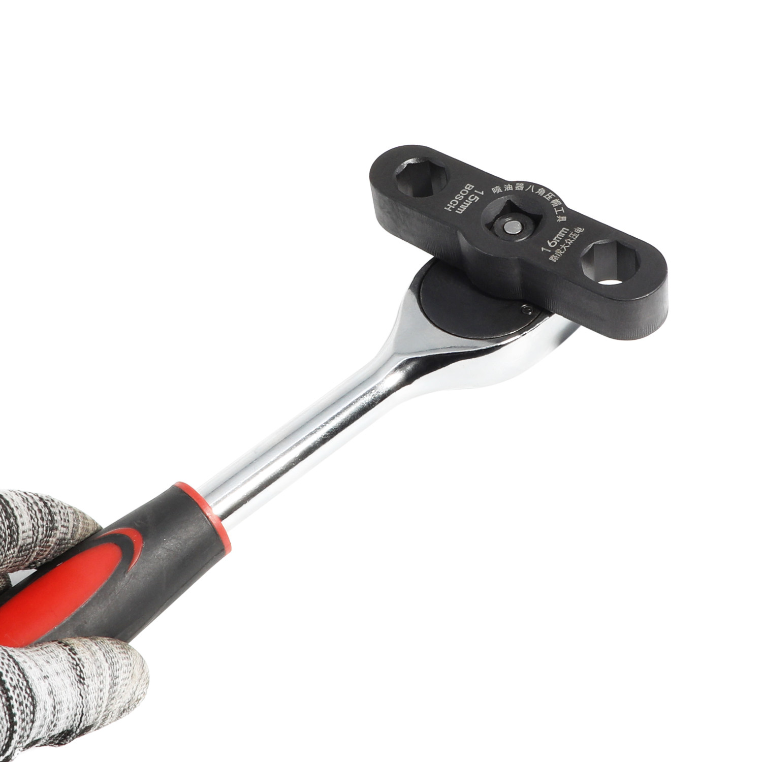 喷油器八角压帽扳手套头国五国六S15/16套筒套管油嘴压帽拆装工具,淘宝优惠券,粉丝福利购,淘宝优惠卷