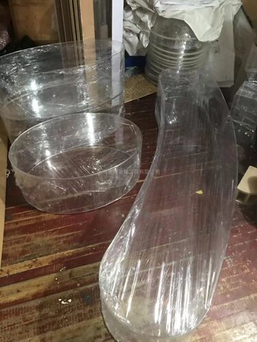 定制透明亚克力椭圆展示罩 有机玻璃圆柱形展示工艺品模型防尘罩 - 图0