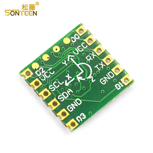 JY61P传感器模块 串口6轴加速度 陀螺仪 BMI160姿态角度测量模块 - 图3