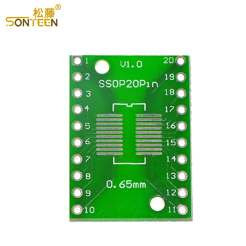 SOP20 SSOP20 TSSOP20贴片转直插DIP 0.65/1.27转接板10个-图0