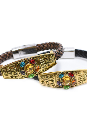 新款动漫周边 响指皮绳手镯 联盟 复仇3手链 漫画手绳