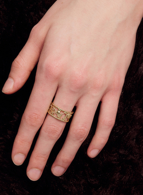 SALE E PEPE胡椒盐·纯银葡萄果园戒指 镀金