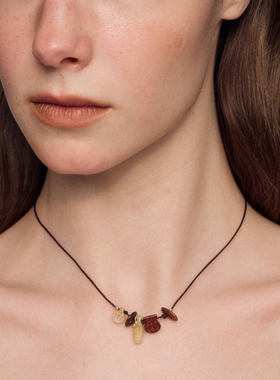 SALE E PEPE胡椒盐·纯银碰杯编绳项链