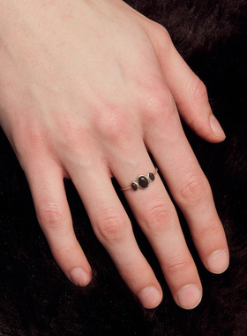 SALE E PEPE胡椒盐·纯银卵石果汁戒指