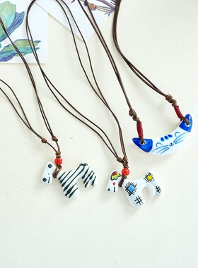 可爱卡通夏天项链女款2026新款学生党儿童闺蜜挂件吊坠毕业礼物女