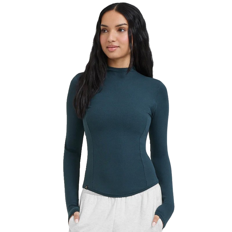 代购ONER ACTIVE女MELLOW RIB MOCK NECK LONG SLEEVE螺纹长袖-图3