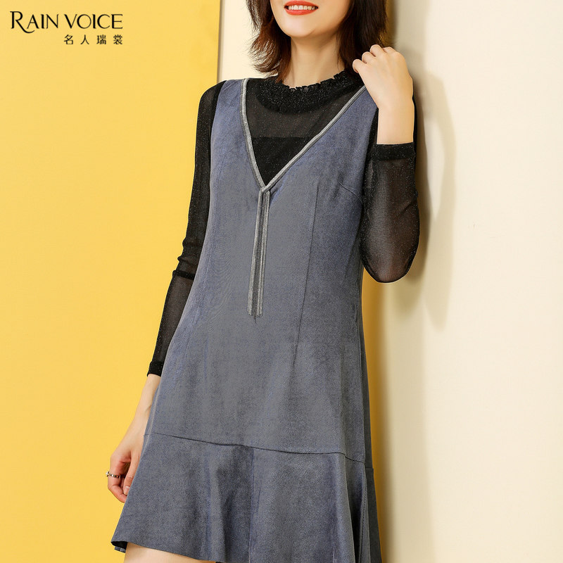 名人瑞裳女2019新款秋装长袖连衣裙 名人瑞裳连衣裙