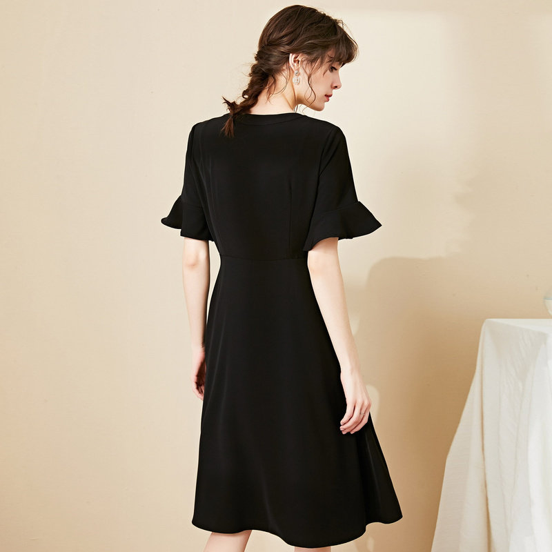 名人瑞裳新款2020名媛中长款连衣裙 名人瑞裳连衣裙