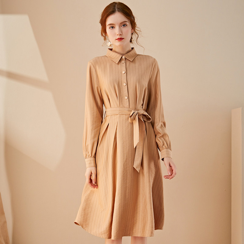 名人瑞裳早春衬衫2020春季ol连衣裙 名人瑞裳连衣裙