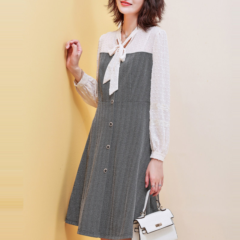 名人瑞裳秋装2019年新款长袖连衣裙 名人瑞裳连衣裙