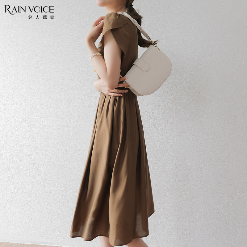 名人瑞裳2021夏季新款设计感连衣裙 名人瑞裳连衣裙