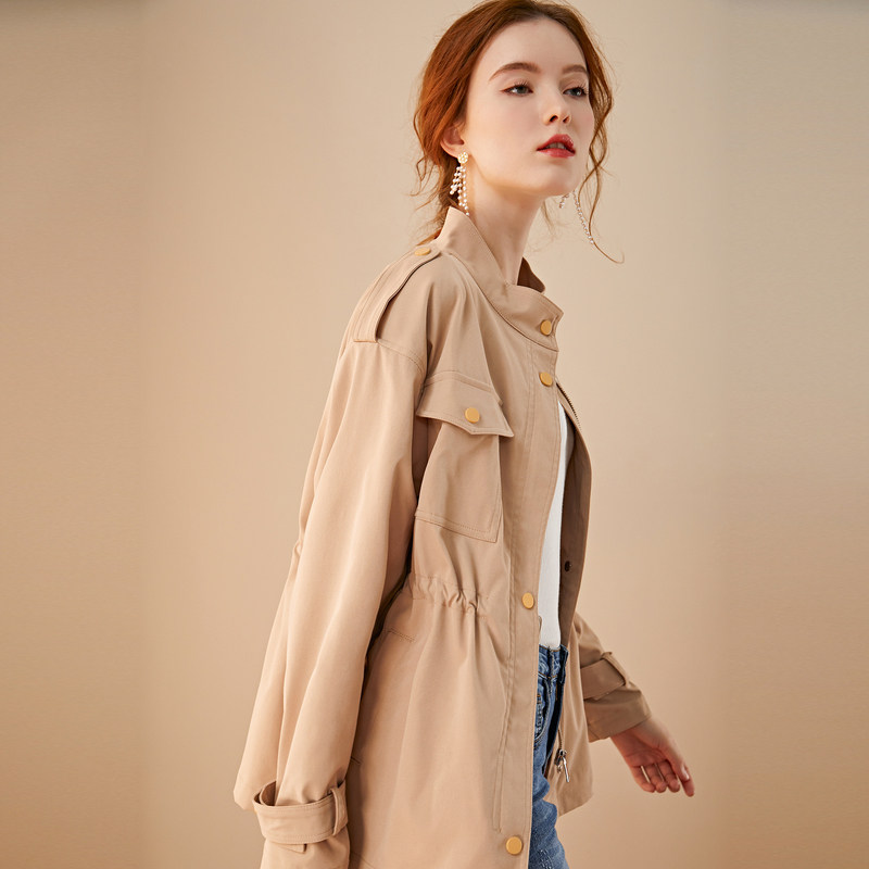 名人瑞裳2020春季新款小个子潮风衣 名人瑞裳风衣