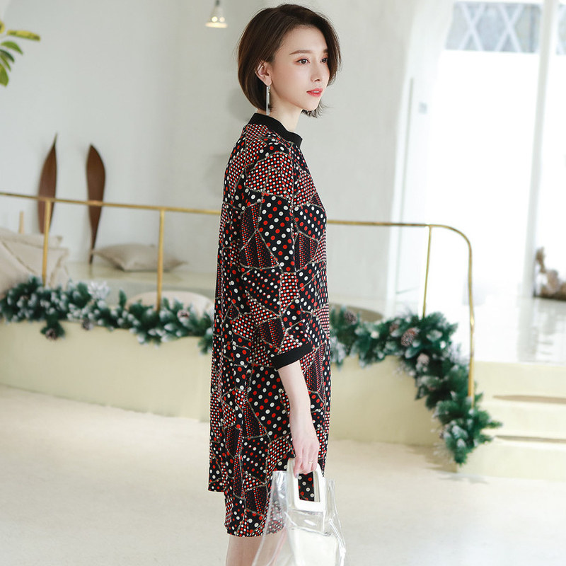 名人瑞裳春秋2019新款韩版连衣裙 名人瑞裳连衣裙