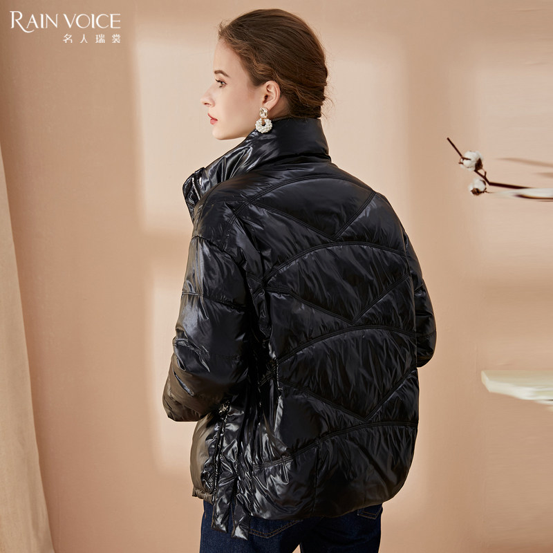 名人瑞裳2021年冬季新款短款羽绒服 名人瑞裳羽绒服