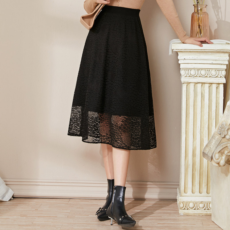 名人瑞裳2021年新款秋季高腰半身裙 名人瑞裳半身裙