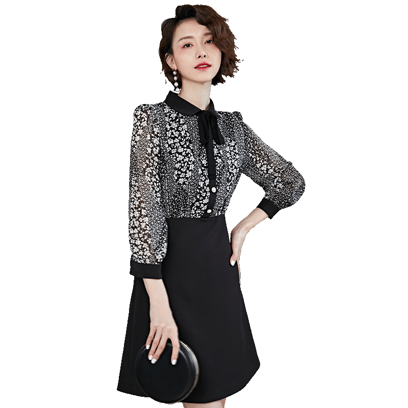 名人瑞裳2019款春气质职业ol连衣裙 名人瑞裳连衣裙