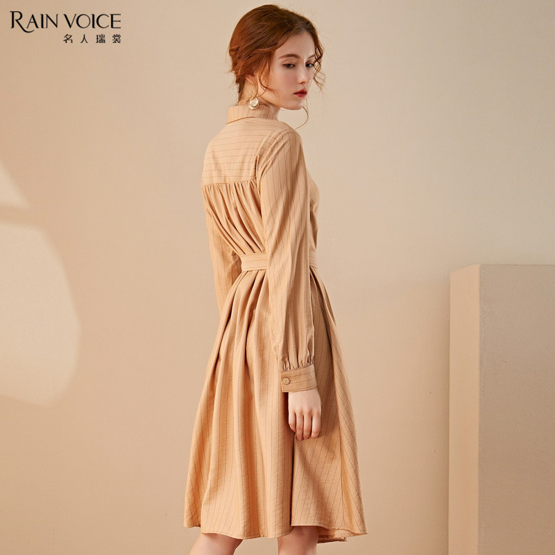 名人瑞裳早春衬衫2020春季ol连衣裙 名人瑞裳连衣裙