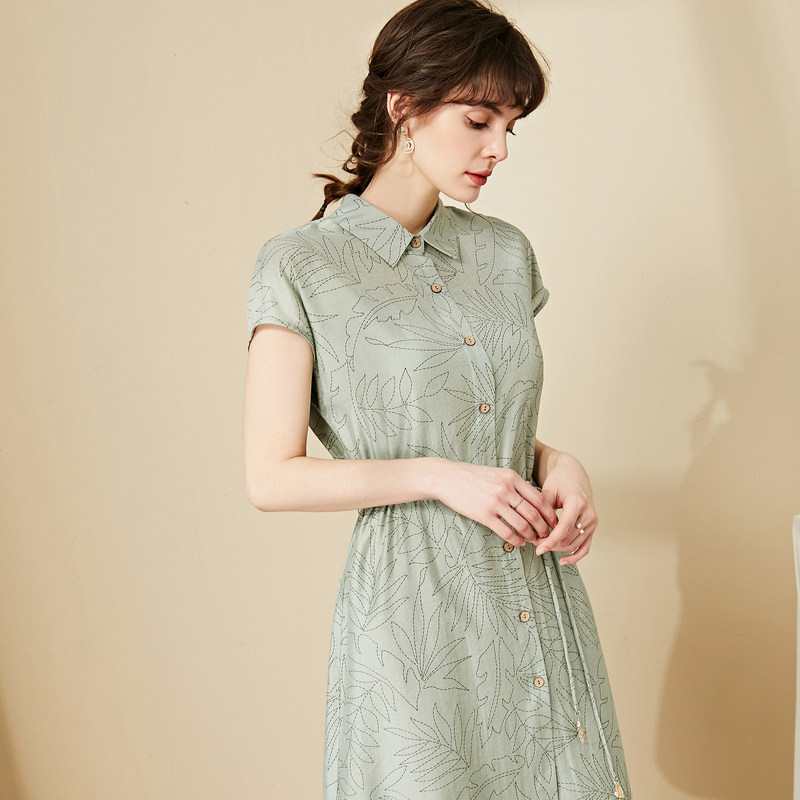 名人瑞裳2020新款夏名媛气质连衣裙 名人瑞裳连衣裙