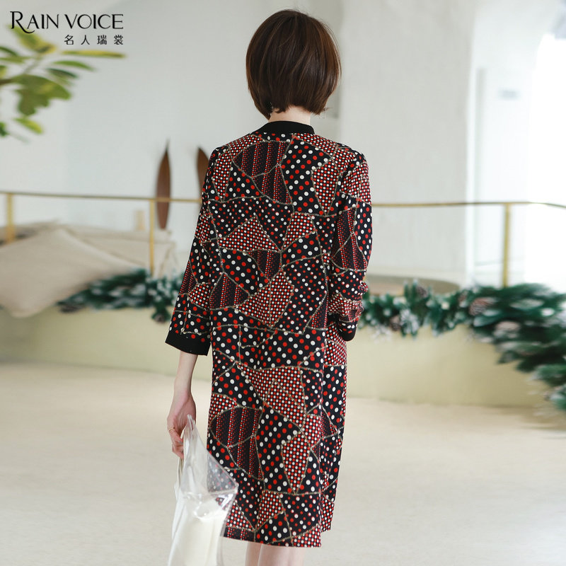 名人瑞裳春秋2019新款韩版连衣裙 名人瑞裳连衣裙