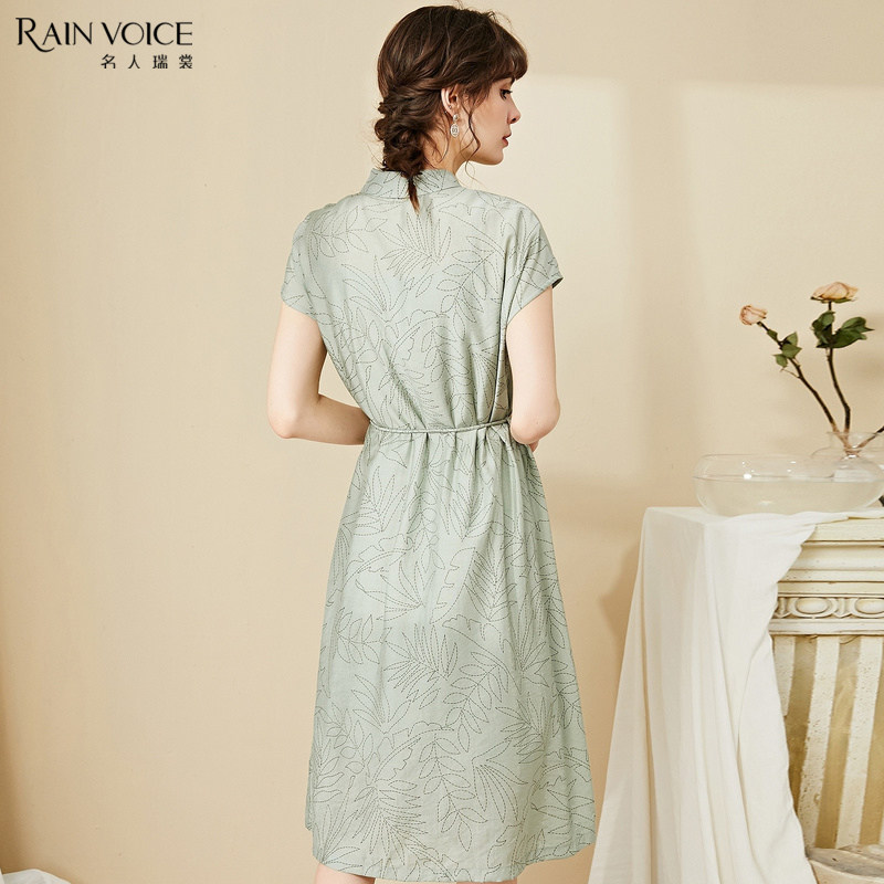 名人瑞裳2020新款夏名媛气质连衣裙 名人瑞裳连衣裙