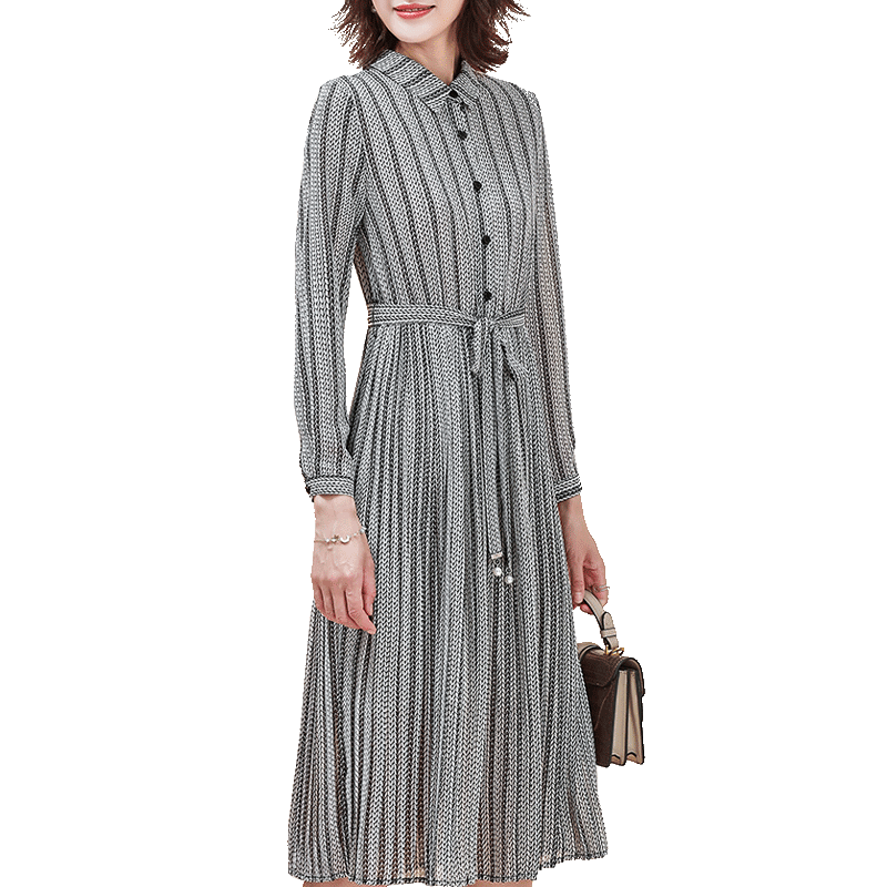 名人瑞裳秋装2019年新款气质连衣裙 名人瑞裳连衣裙