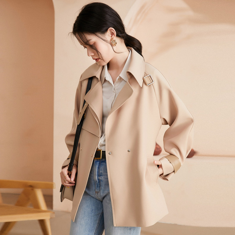 名人瑞裳秋装2021年新款女时尚风衣 名人瑞裳风衣