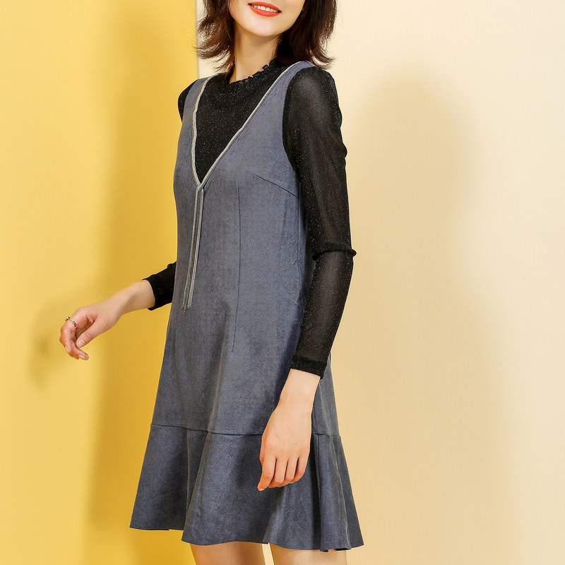 名人瑞裳女2019新款秋装长袖连衣裙 名人瑞裳连衣裙