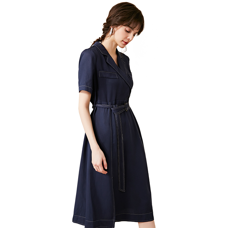 名人瑞裳夏装2020新款polo ol连衣裙 名人瑞裳连衣裙