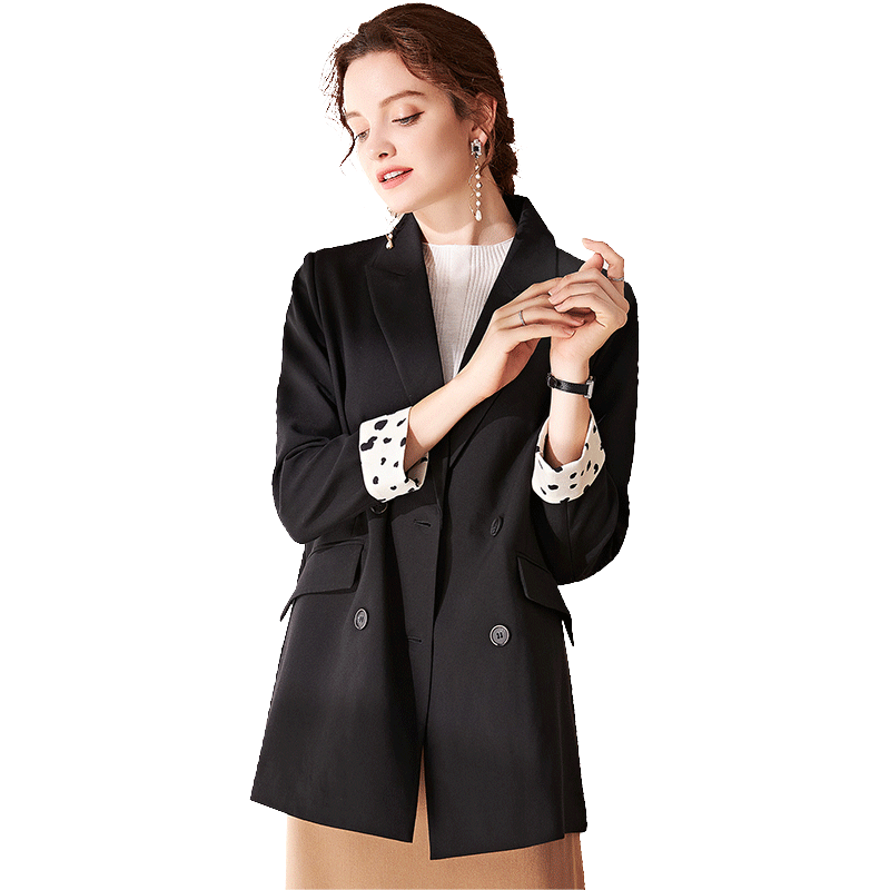 名人瑞裳小西装外套女2020新款秋装 名人瑞裳西装