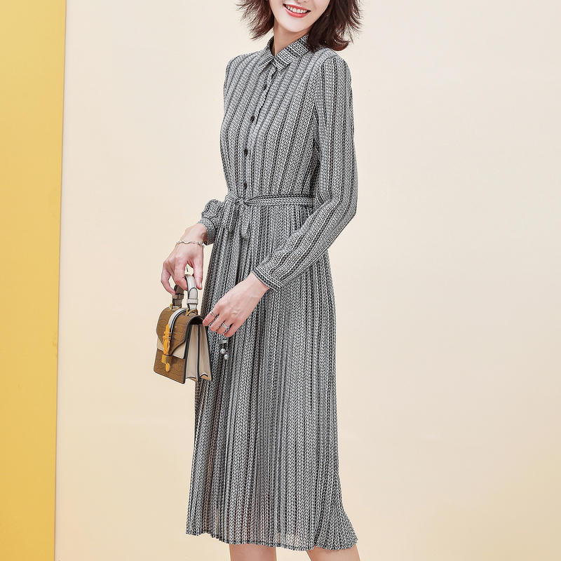 名人瑞裳秋装2019年新款气质连衣裙 名人瑞裳连衣裙