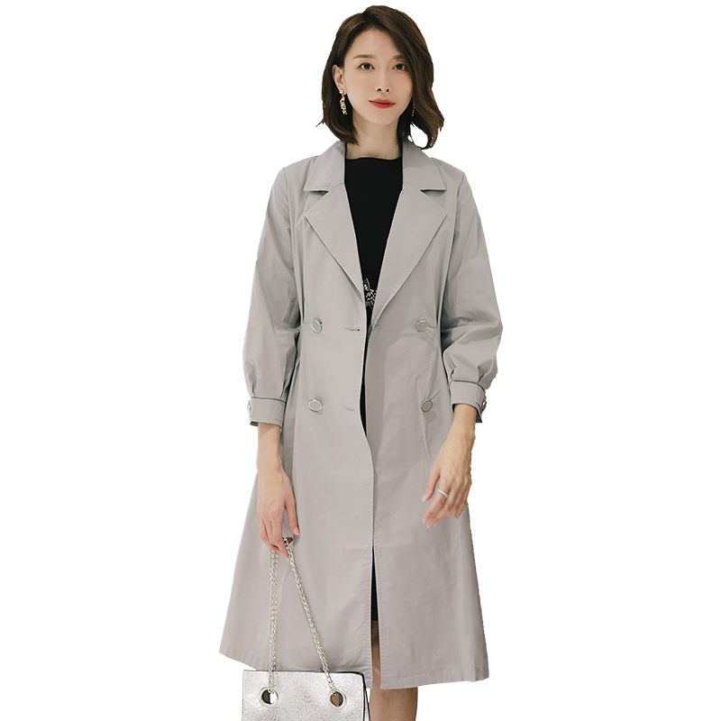 名人瑞裳2018秋季新款中长款女风衣 名人瑞裳风衣