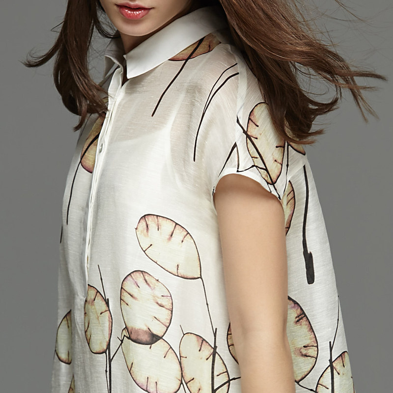 名人瑞裳2017夏装新款中长款衬衫 名人瑞裳连衣裙