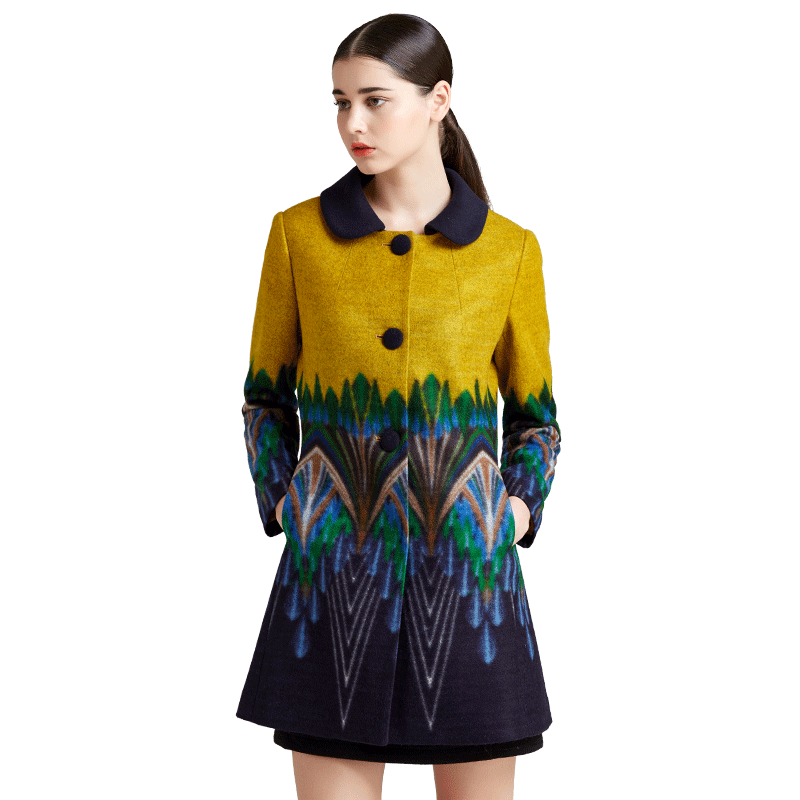  名人瑞裳毛呢外套