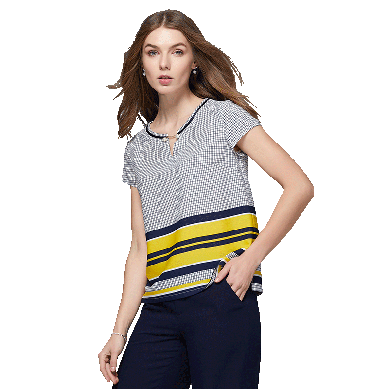 名人瑞裳2017夏装新款女装女t恤衫 名人瑞裳T恤