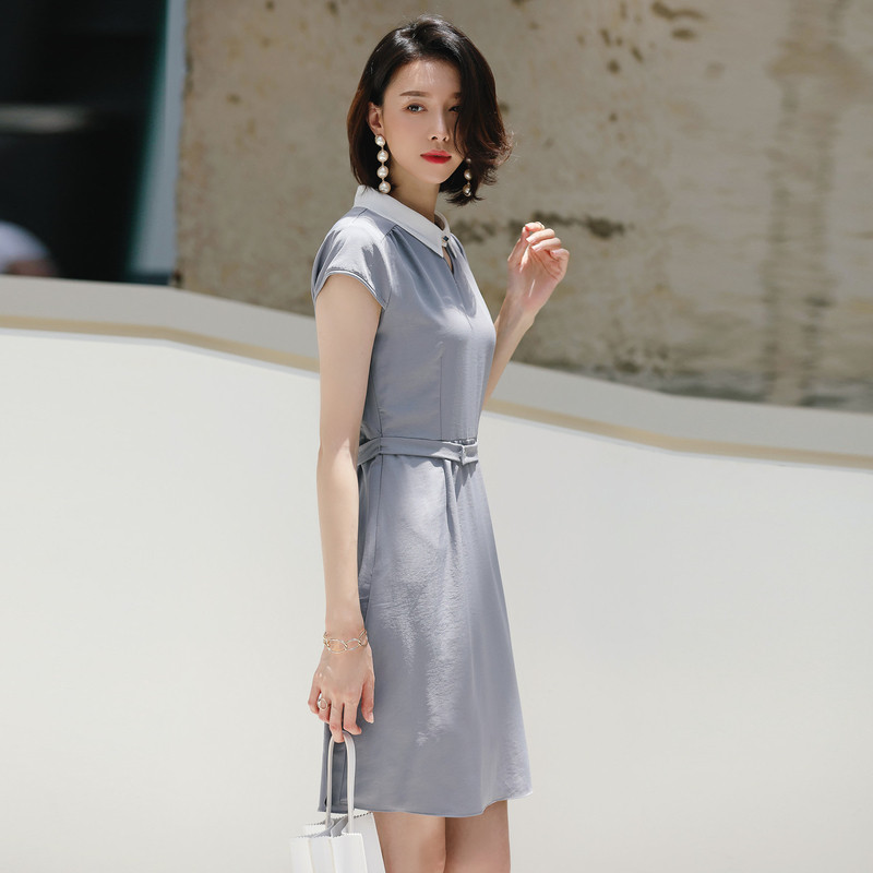 名人瑞裳女夏2018新款气质连衣裙 名人瑞裳连衣裙