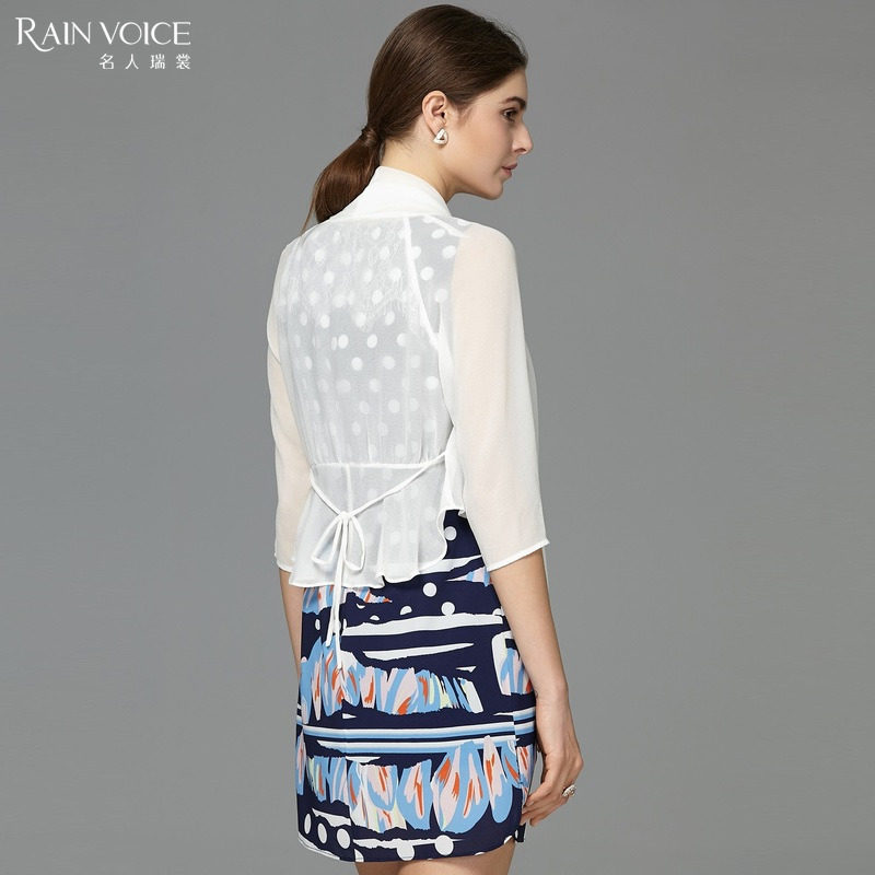 名人瑞裳夏装新款通勤七分袖连衣裙 名人瑞裳连衣裙