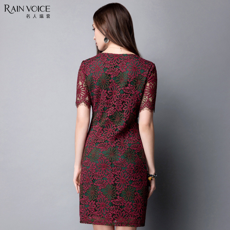 名人瑞裳夏装新款通勤复古连衣裙 名人瑞裳连衣裙