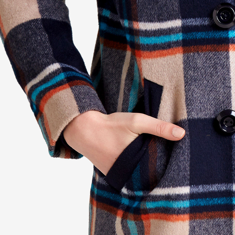 名人瑞裳冬季新品女装英伦气质毛呢 名人瑞裳毛呢外套