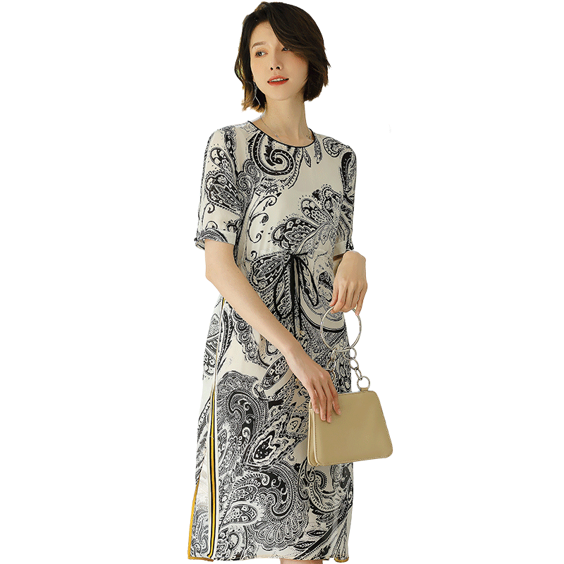 名人瑞裳真丝女夏2018新款连衣裙 名人瑞裳连衣裙