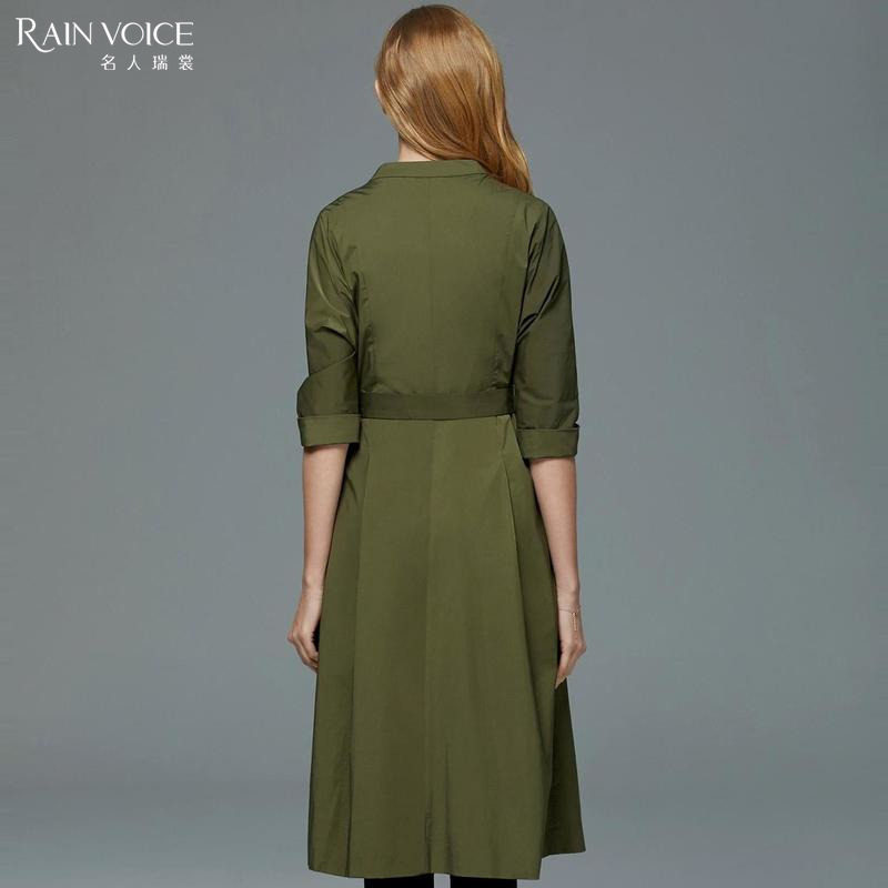 名人瑞裳春装新款简约系带连衣裙 名人瑞裳连衣裙