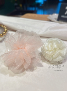 韩系甜蜜可爱轻纱花朵饰品