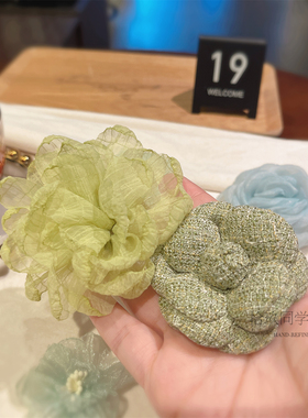 绿野仙踪绿色精灵风轻纱胸花