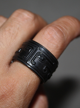 免费刻字跑环情侣檀木中国风