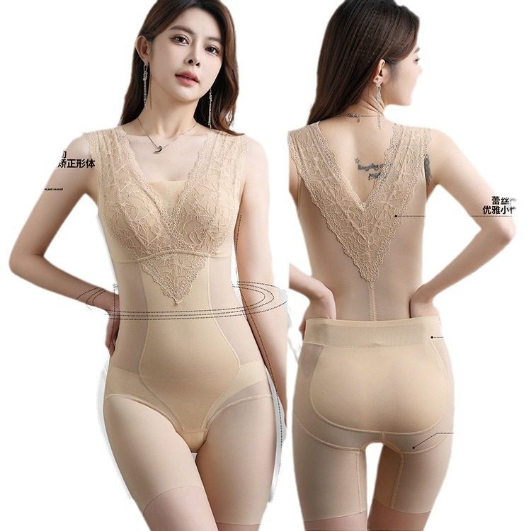 轻塑蕾丝连体塑身衣产后束腰收胯美体塑型衣后脱式收腹提臀体雕衣,淘宝优惠券,粉丝福利购,淘宝优惠卷
